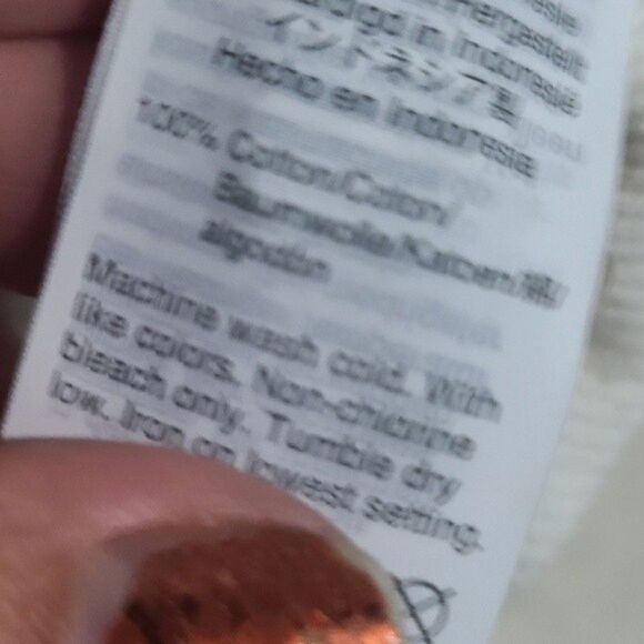 Madewell  Cream Texture & Thread Button-Back Mockneck Top - Picture 8 of 10